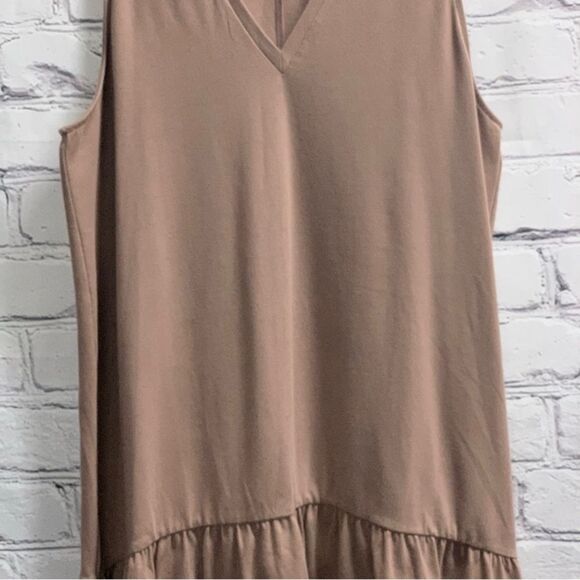 A New Day Sleeveless Ruffle Hem Knit Dress - Picture 2 of 5